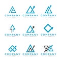 Business Finance professional or Marketing finance sales and business logos vector