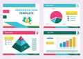 Business Finance Professional Presentation Clean and Modern Slides Infographic Elements Template Premium Vector Illustration