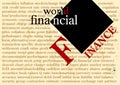 Business and finance tag and word cloud, inspired of modern art of the early 20th. century Royalty Free Stock Photo