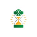 Time is money, finance concept, bank savings account, insurance and pension idea Royalty Free Stock Photo