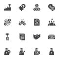 Business and finance vector icons set Royalty Free Stock Photo