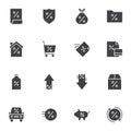 Business Finance vector icons set Royalty Free Stock Photo