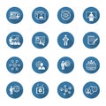 Business and Finances Icons Set. Flat Design.