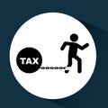 Business financial burden taxes icon
