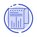 Business, Financial, Modern, Report Blue Dotted Line Line Icon