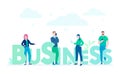 Business - flat design style colorful illustration Royalty Free Stock Photo