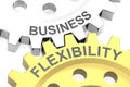 Business flexibility word on metal gear