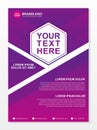 Business flyer background template with modern design