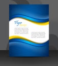 Business flyer template or corporate banner, cover design, brochure Royalty Free Stock Photo