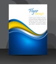 Business flyer template or corporate banner, cover design, brochure Royalty Free Stock Photo