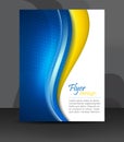 Business flyer template or corporate banner, cover design, brochure Royalty Free Stock Photo