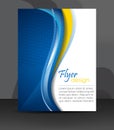 Business flyer template or corporate banner, cover design, brochure Royalty Free Stock Photo