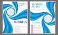 Business Flyer Template - Fresh Brochure Annual Report - Colorful Leaflet Layout Template Royalty Free Stock Photo