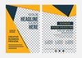 Business flyer template with a modern design Royalty Free Stock Photo