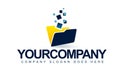 Business Folder Logo Royalty Free Stock Photo