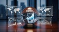 2026 Business Forecast - Crystal Ball with Year Projection and Predictive Analytics Royalty Free Stock Photo
