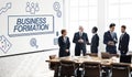 Business Formation Network Target Icons Graphic Concept Royalty Free Stock Photo