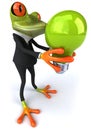 Business frog Royalty Free Stock Photo