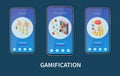 Business Gamification Banners Royalty Free Stock Photo