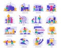 Business Gamification Flat Icons