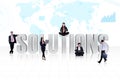 Business global solutions people