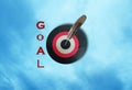 Business goal concept for background or stock photo Royalty Free Stock Photo