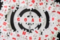 Business goal or target plan for success strategy concept, white puzzle jigsaw with alphabet word GOAL at the center on dartboard