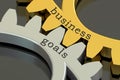 Business Goals concept on the gearwheels, 3D rendering