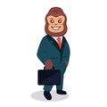 Business Gorilla elegant masculin mascot design illustration