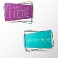 Business gradient colorful banner with shadows Royalty Free Stock Photo