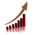 Business graph Royalty Free Stock Photo