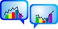 Business graph arrow Royalty Free Stock Photo