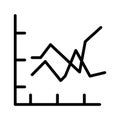 Business graph Vector icon which can easily modify or edit Royalty Free Stock Photo