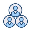 Business group leader icon Royalty Free Stock Photo