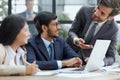 Business group showing ethnic diversity in a meeting Royalty Free Stock Photo