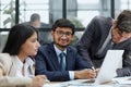 Business group showing ethnic diversity in a meeting Royalty Free Stock Photo