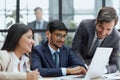 Business group showing ethnic diversity in a meeting Royalty Free Stock Photo