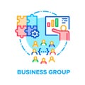 Business Group Vector Concept Color Illustration