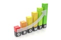 Business Growth Graph Bar Royalty Free Stock Photo