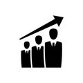 Business growth icon