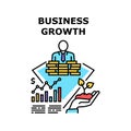 Business Growth Vector Concept Color Illustration
