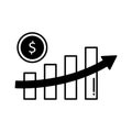 Business growth Vector Icon which can easily modify or edit Royalty Free Stock Photo