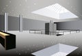 Business hall interior vector Royalty Free Stock Photo