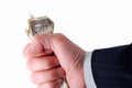 Business hand holding cash Royalty Free Stock Photo