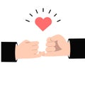 Business Hand holding little finger vector Promise symbol