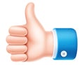 business hand thumbs up sign symbol icon