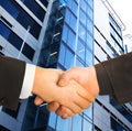 A business handshake. Royalty Free Stock Photo