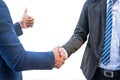 Business handshake and teamwork
