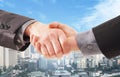 Business handshake background Royalty Free Stock Photo