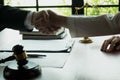 Business handshake. Business people shaking hands, finishing up a meeting,Success agreement negotiation Royalty Free Stock Photo